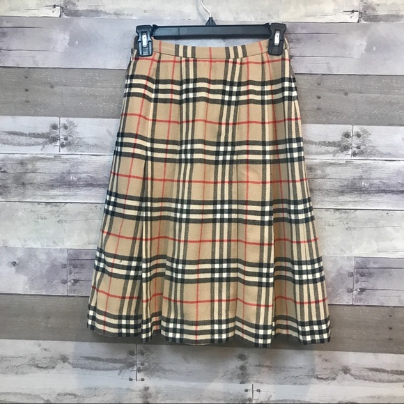 Burberry Dresses & Skirts - Burberry’s Vintage Plaid Pleated Dress Size Small
